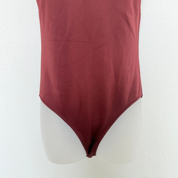 Derek Lam Maroon One Piece Swimsuit - Picture 5 of 8
